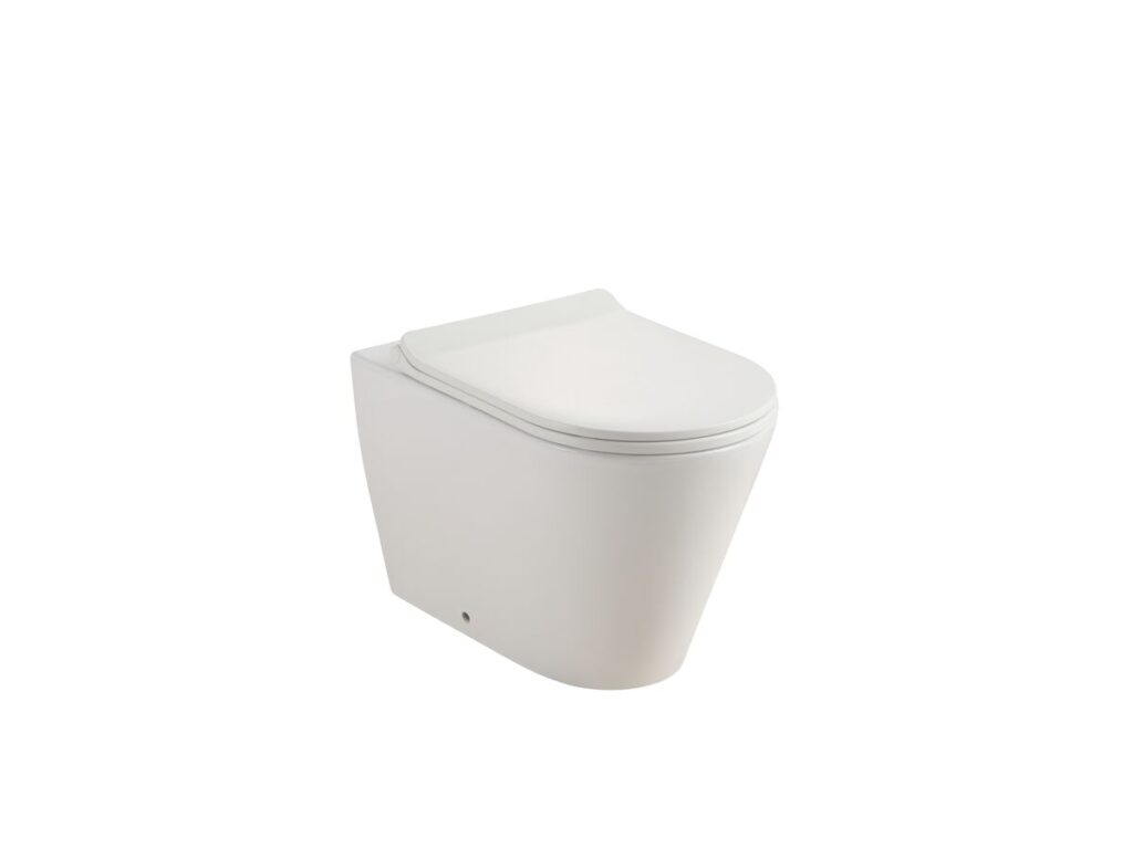 Kado Lux Back To Wall Rimless Back to Wall Pan with Thin Soft Close Quick Release Seat (4 Star)