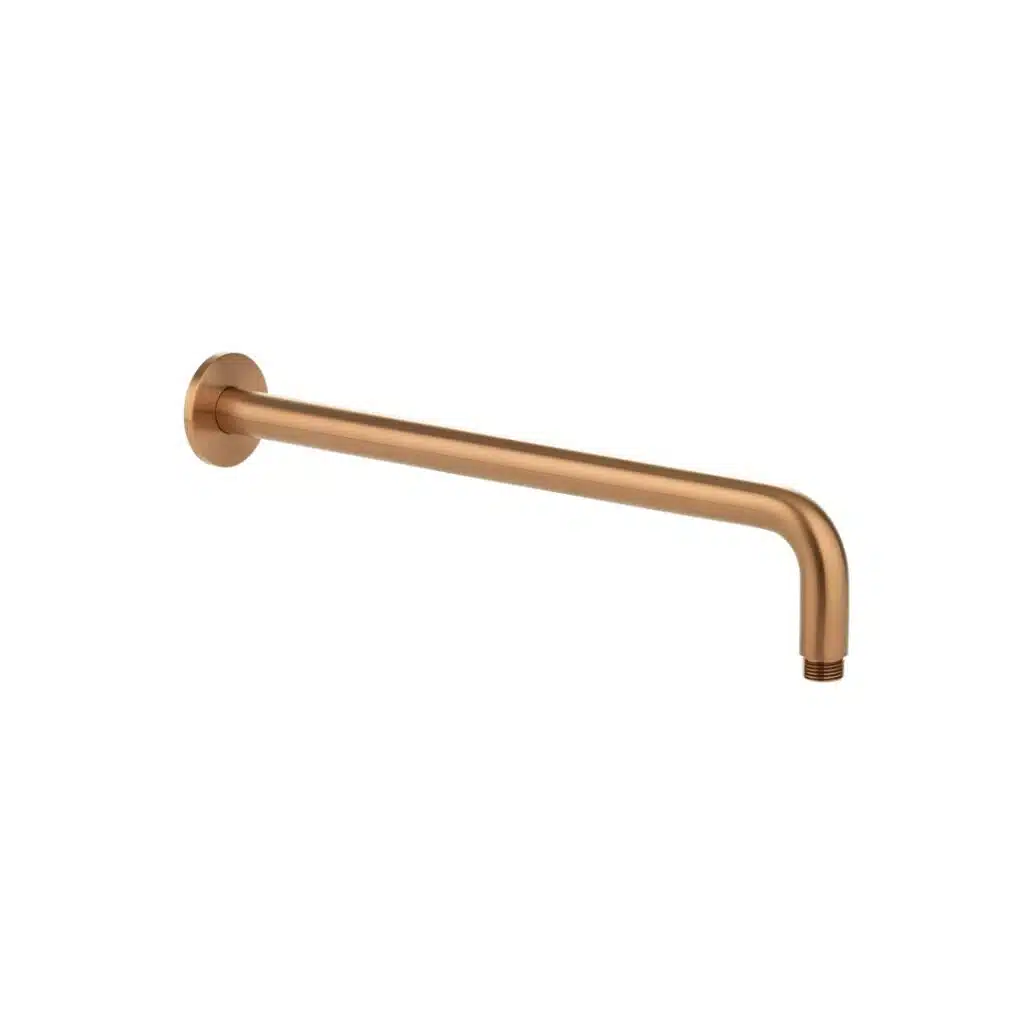 Shower Arm 400mm - Brushed Copper