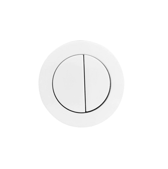 Spin & Frankie Round Cistern Button - White