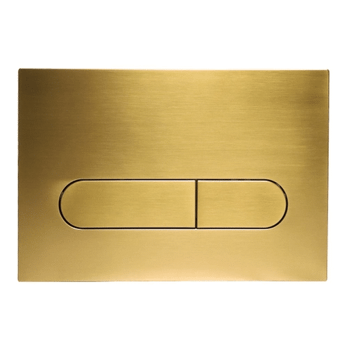 Push Plate for Pneumatic Cistern 236x152mm - Brushed Brass