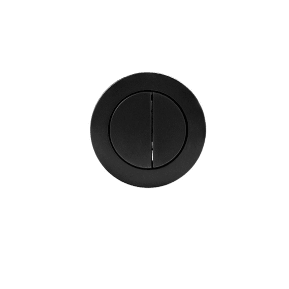 Spin & Frankie Round Cistern Button - Matte Black