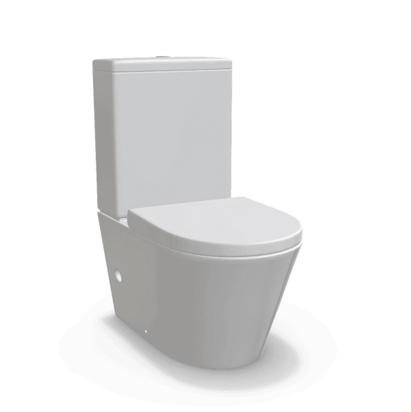 Spin Rimless Wall Faced Toilet Suite - BTW