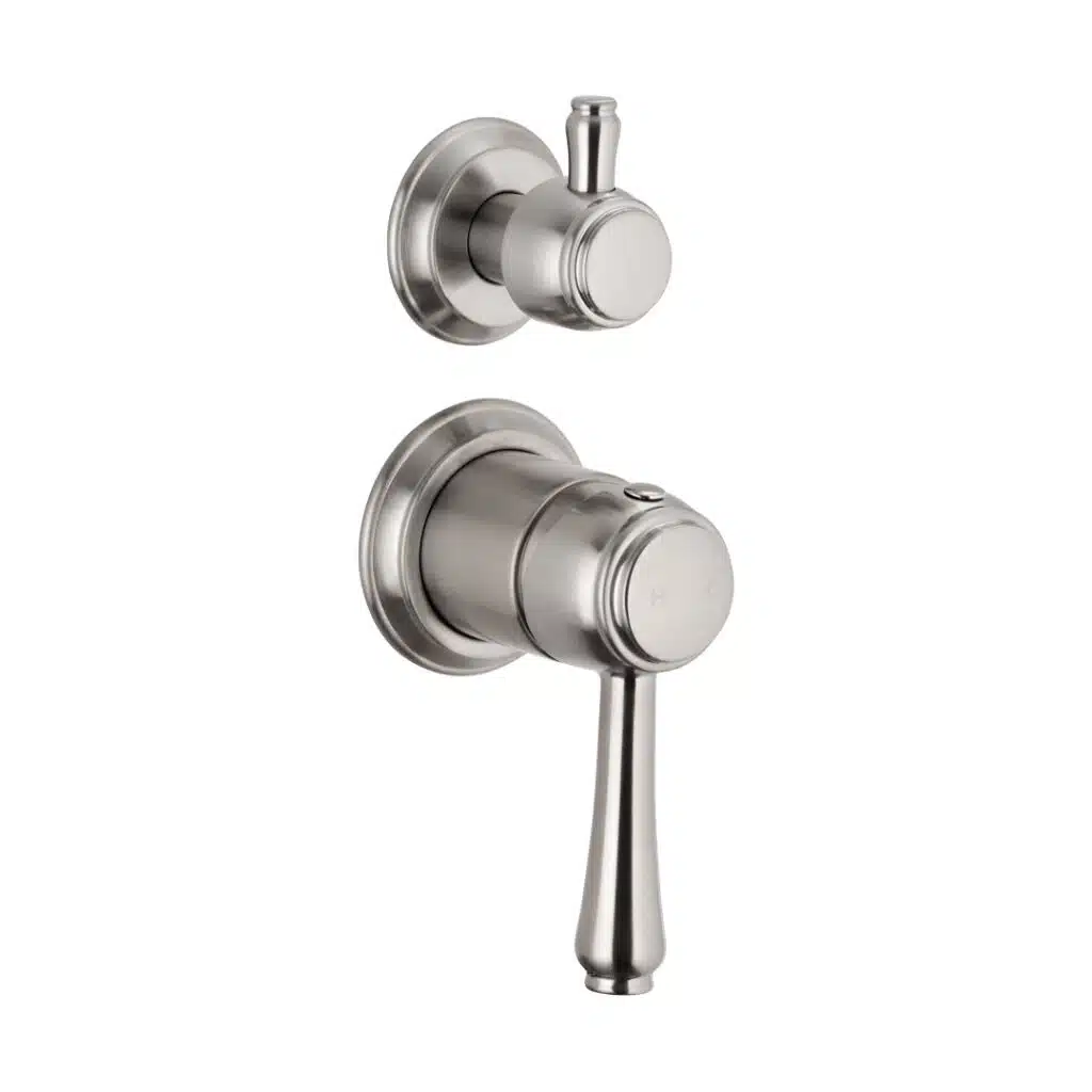 Wall Mixer with Diverter Kingsley - Brushed Nickel